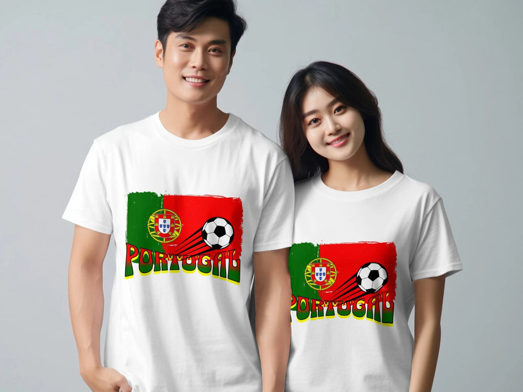Portugal Football T-Shirt European Tournament Unisex Soccer TShirt Euros 2024