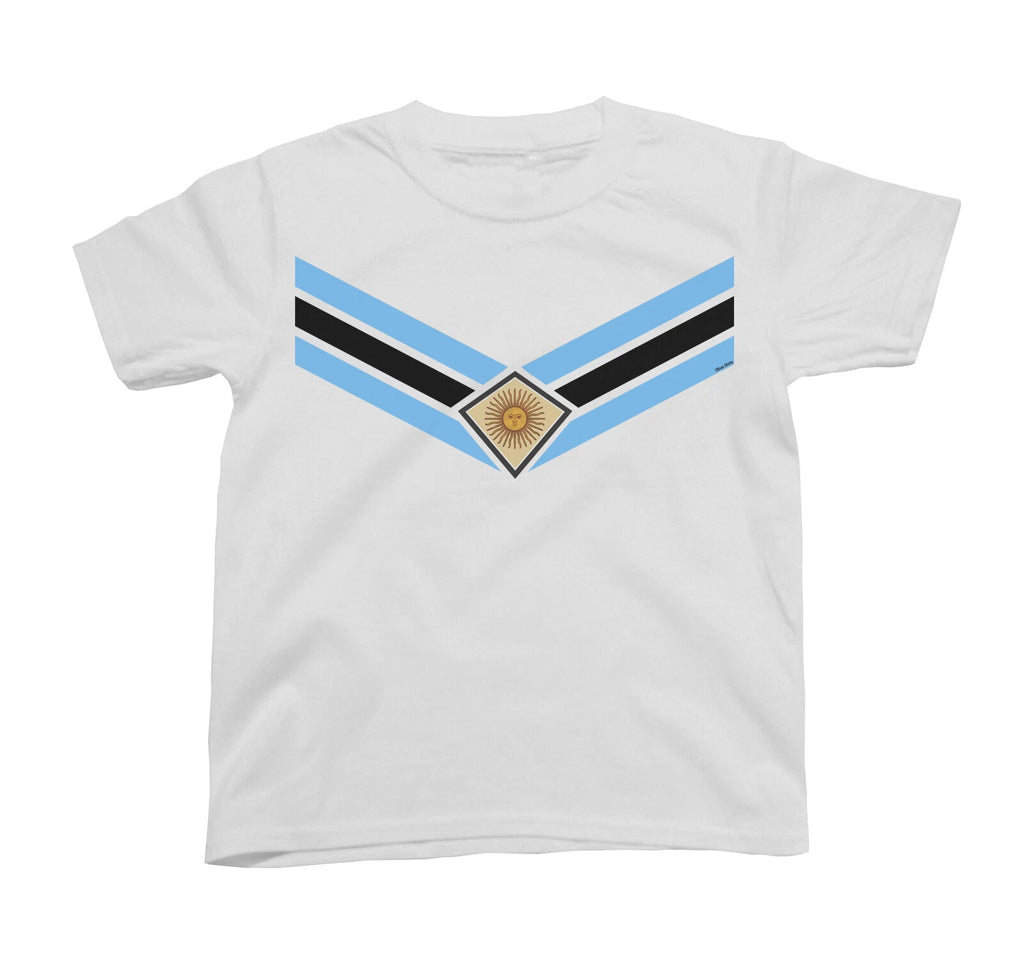 ARGENTINA Football T-Shirt V EMBLEM, Adults Kids Or Baby, World Cup 2026