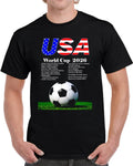 USA World Cup 2026 Stadiums Futbol Soccer Football Gift T Shirt