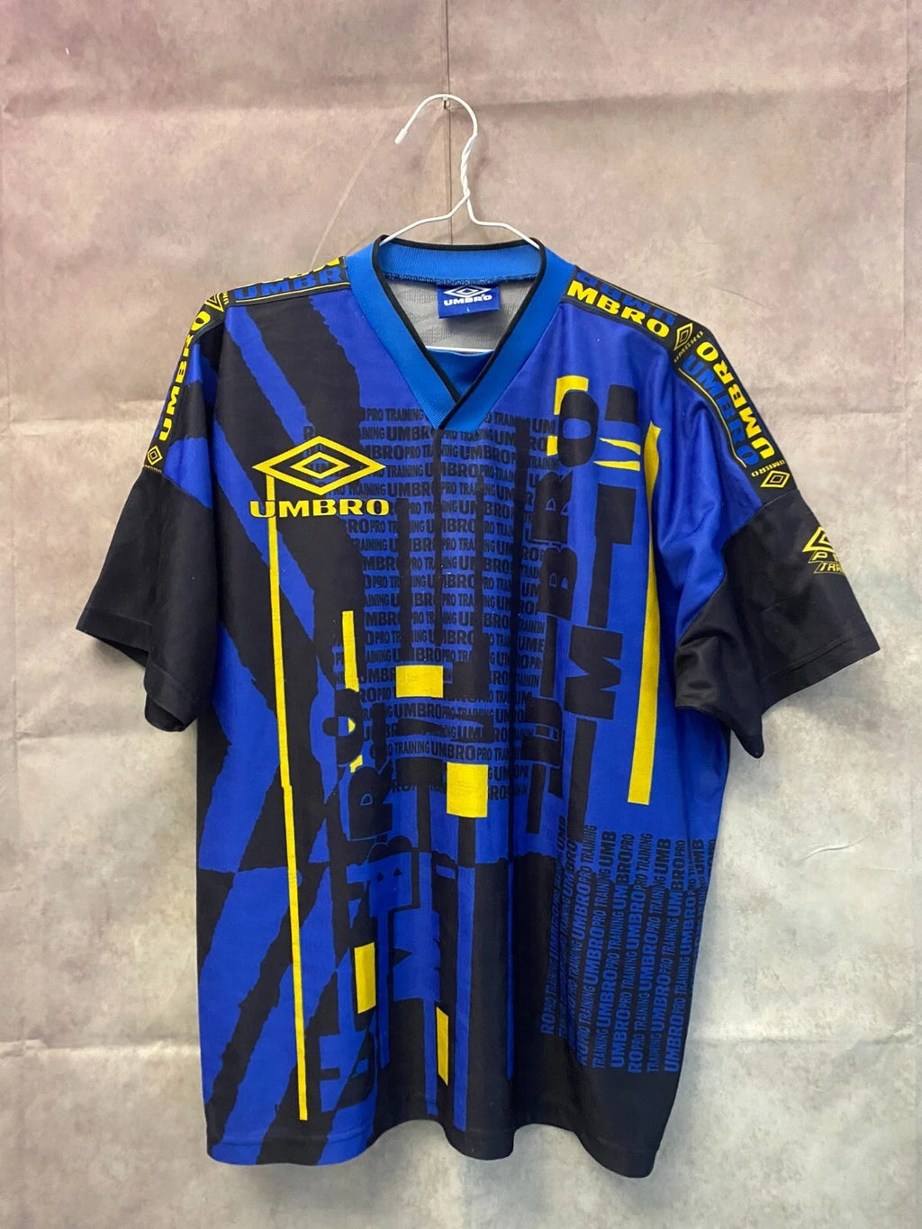 Vintage Umbro Monogram Football Soccer t shirt jersey