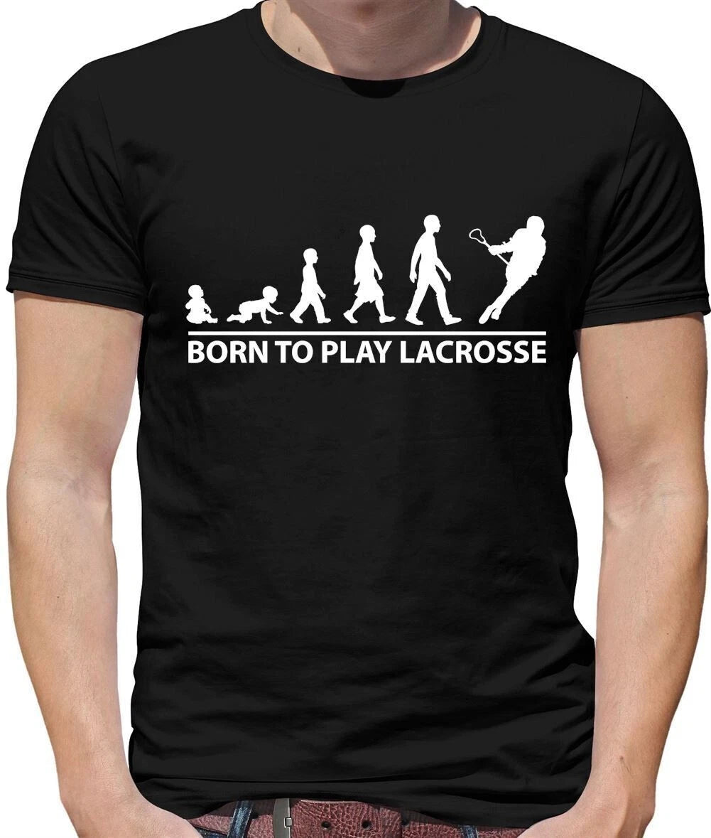 Born To Play Lacrosse - Mens T-Shirt - Player Love Equipment Field