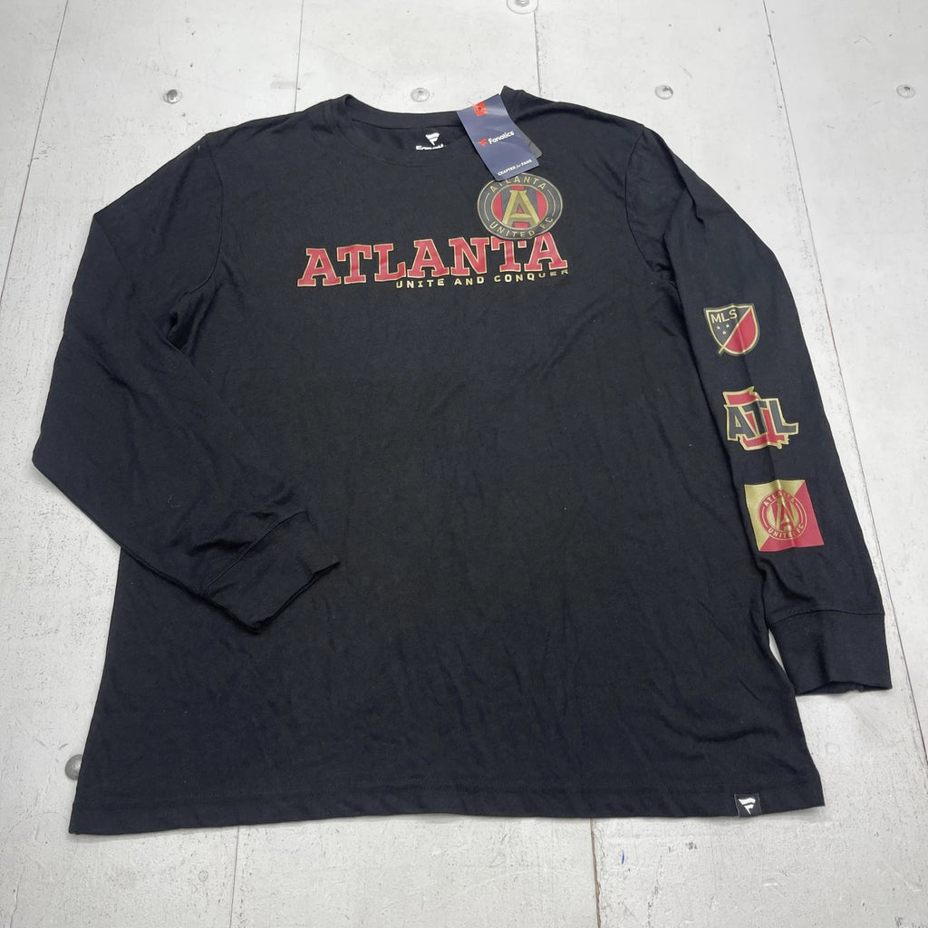 Atlanta United FC Shirt Mens XL Black MLS Soccer Long Sleeve Tee Fanatics