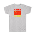 Gift T-Shirt : China Distressed Flag Soccer Football Team Chinese Country