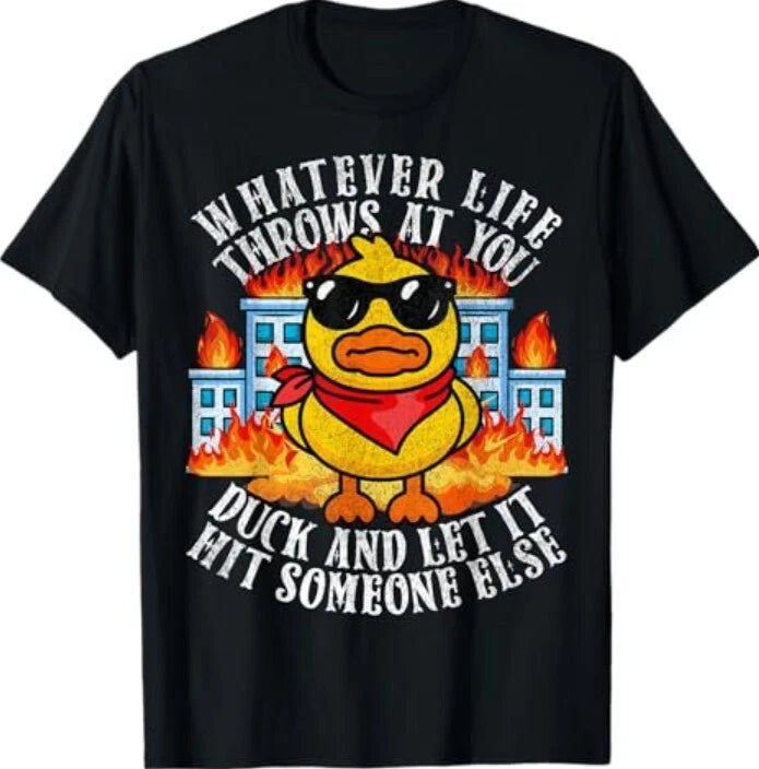 Sarcastic Funny Duck Shirt Funny Joke Quote Humor Duck Meme T-Shirt