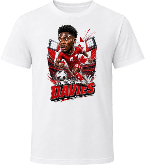 Alphonso Davies, Canada Caricature Soccer 2026 T Shirt