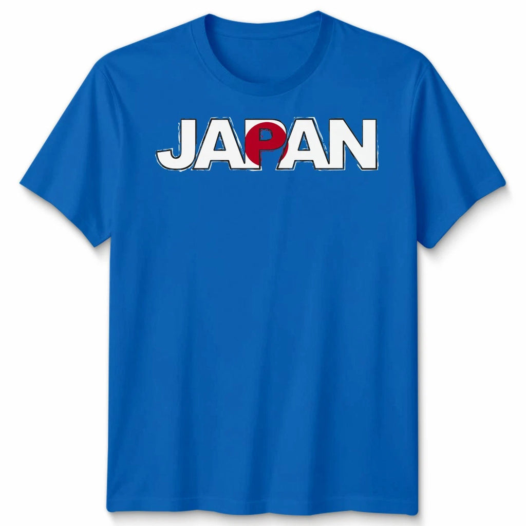 Japan Flag T-Shirt Football Game Day Rugby Cup Team National Men Women Tee