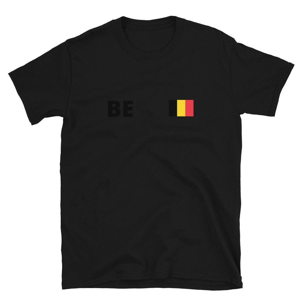 Belgium Flag Football Soccer 2021 2022 Cup T-Shirt