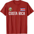 Costa Rica Flag Football Soccer Fan Men Women T-Shirt