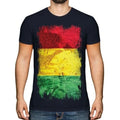 GUINEA GRUNGE FLAG MENS T-SHIRT TEE TOP GUINÉE GUINEAN GINE SHIRT FOOTBALL