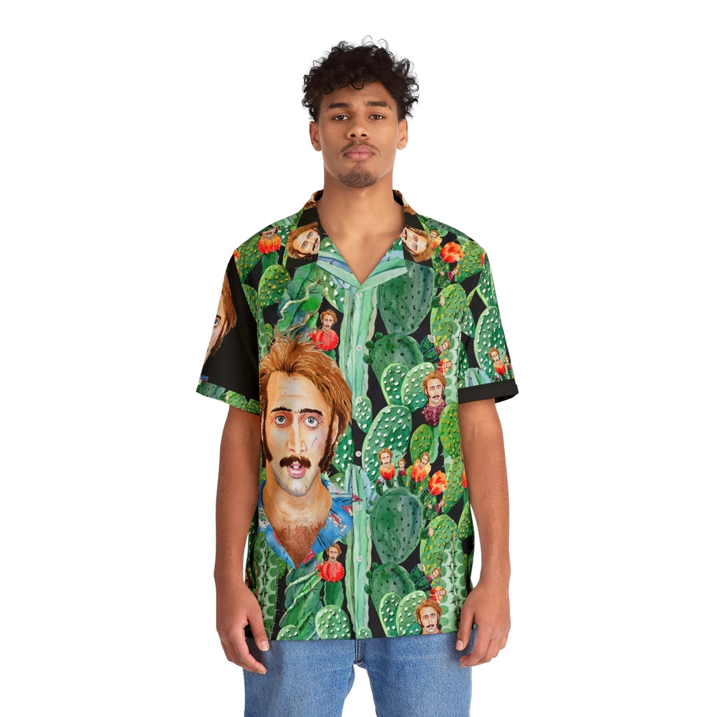 Nicolas Cage "Raising Arizona" Cactus Acid Trip Hawaiian Shirt - 80s Nic Cage
