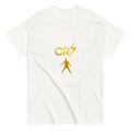 Cristiano Ronaldo Gold 7 Football T-Shirt GOAT Soccer Fan Graphic Tee