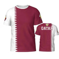 Qatar Breathable Football Jersey Unisex World Cup 2026 Soccer T-Shirt