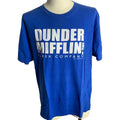 Office Dunder Mifflin Crewneck T Shirt XL Blue Short Sleeve Comedy Television