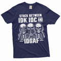 Men's Funny T-shirt Skeleton Shirt Humorous Gift Idk Idc and Idgaf Shirt