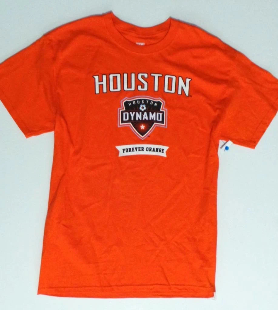 mens HOUSTON DYNAMO Forever Orange SHIRT nwot Large L hockey team