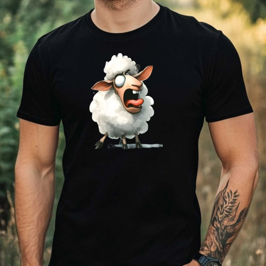 Mens Funny Sharp Motif Cotton T-Shirt Size XS to 5XL