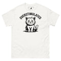 Overstimulated Cat T Shirt Funny Introvert Meme Black Cat Graphic Tee