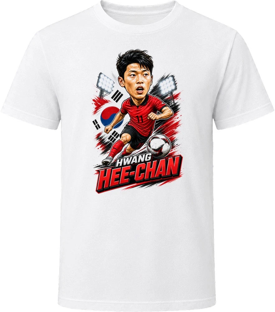 Hwang Hee-chan, South Korea Caricature Soccer 2026 T Shirt