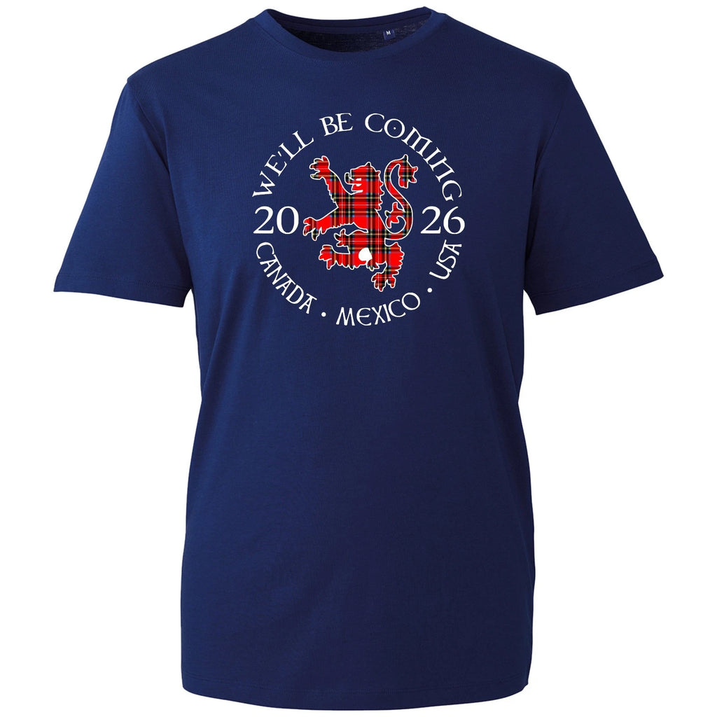 We'll Be Coming Scotland 2026 T-Shirt, Scottish Worldcup Supporters Unisex Tee