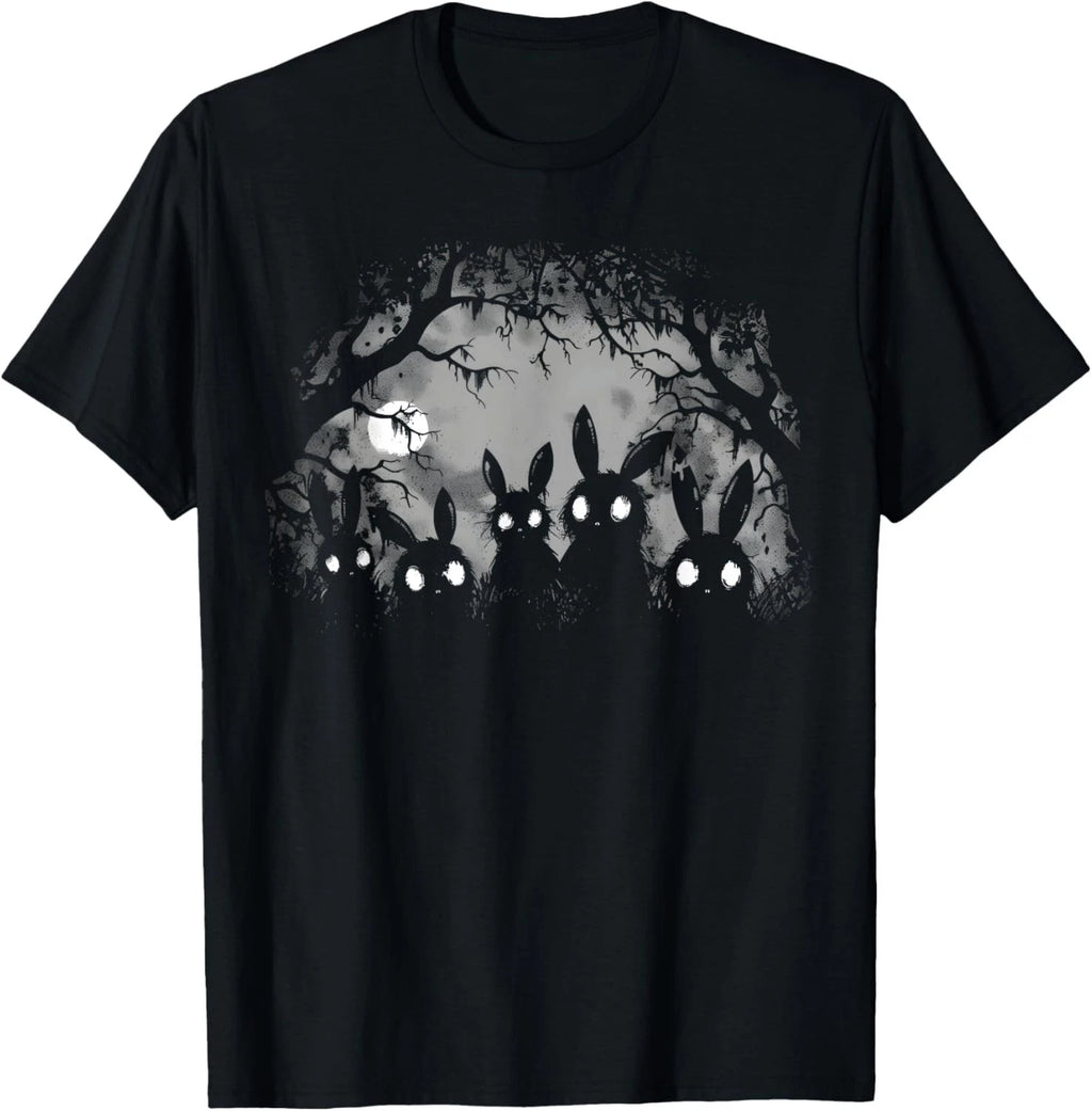 Creepy Cute Bunny Rabbits Horror Aesthetic T-Shirt