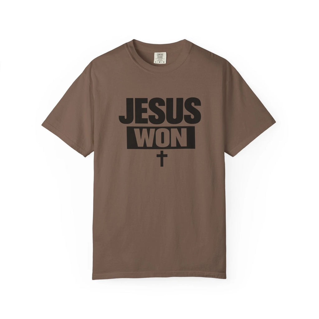 Jesus Won T-Shirt | Christian Faith Cross Tee