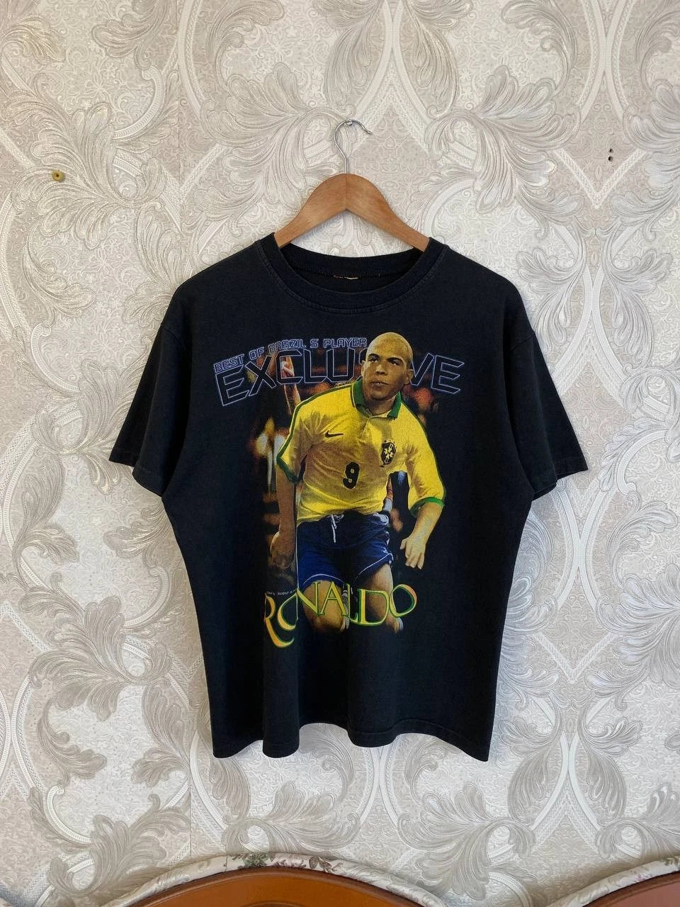 Rare Vintage Ronaldo R9 Brazil T Shirt 1998 World Cup France Joligolf Bootleg