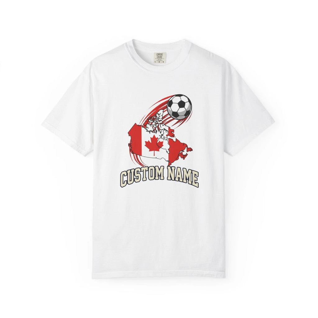 Custom Canada Map Soccer Shirt | Personalized Name Football Fan Tee | Maple