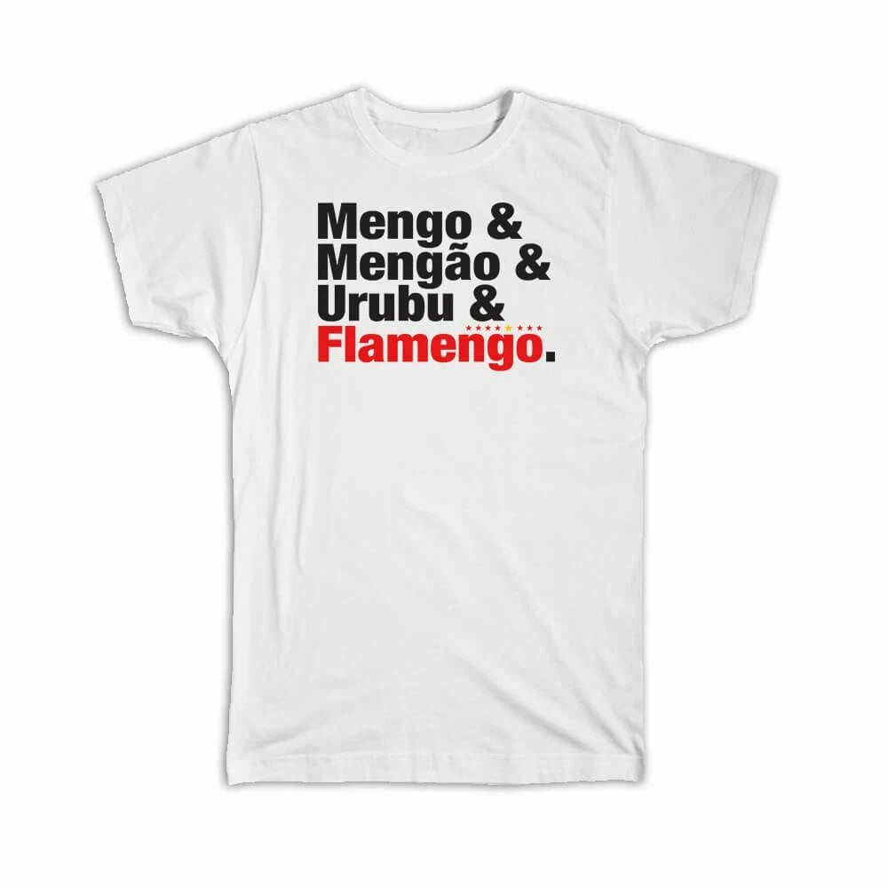 Mengo Mengao Urubu : Gift T-Shirt Team Sport Soccer Rubro Negro Flamengo