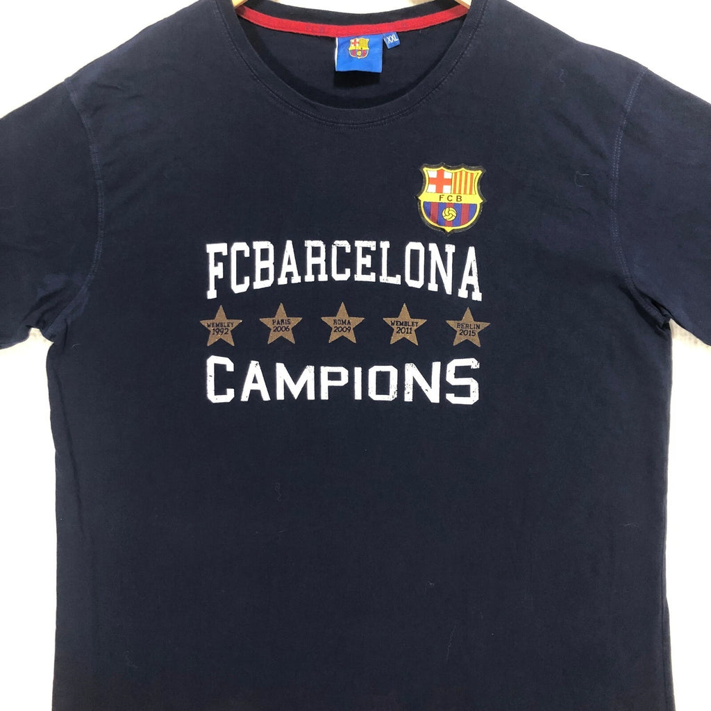 FC Barcelona Champions T-Shirt Soccer Football Graphic Tee XXL