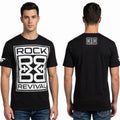 ROCK REVIVAL JEANS Black FARROW Regular Fit Short Sleeve Graphic T-shirt NWT