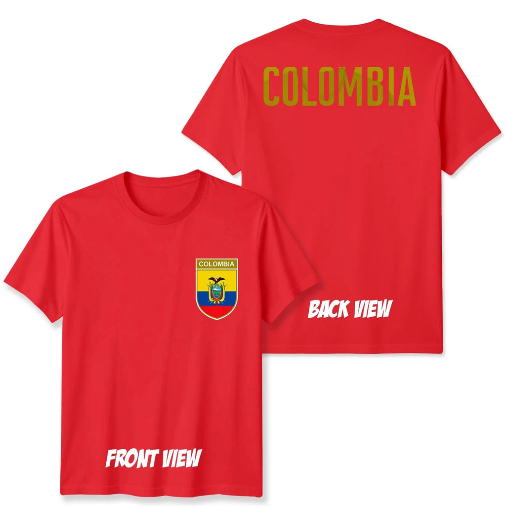 Colombia Football Unisex Kids T-Shirt Country Pride Soccer Tee #WC