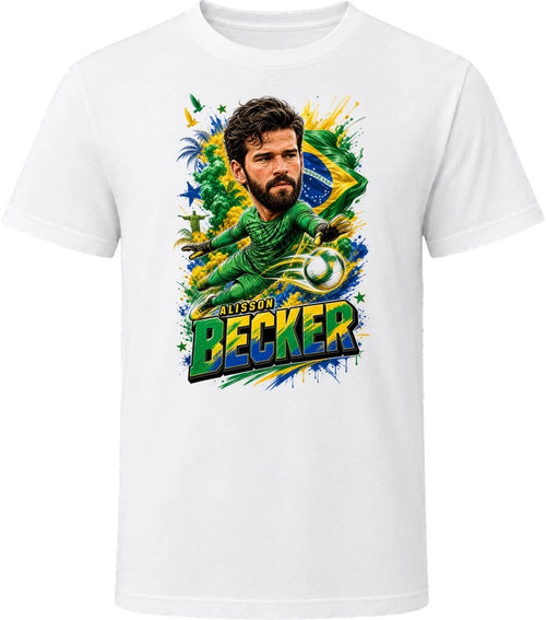 Alisson Becker Brazil Soccer Caricature 2026 World Cup T Shirt