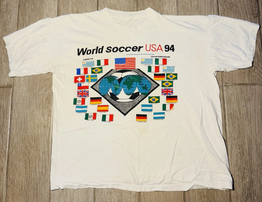 Vintage World Cup Shirt Mens Large Soccer Club 1994 USA National Team