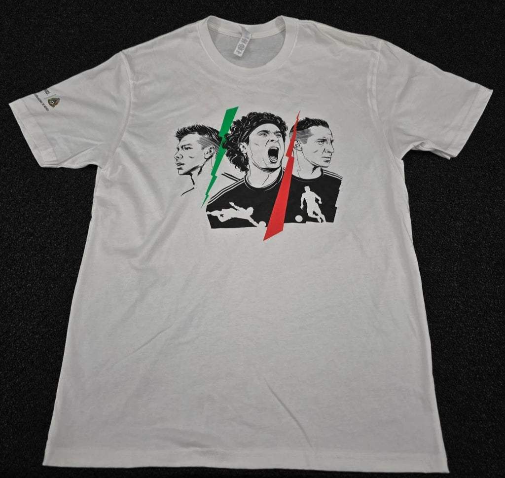 Gran Centanario Tequila Mexico National Team Futbol T-Shirt Large White Soccer