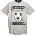 Soccer T Shirt Vintage 90s Winning Isnt Everything Attitude Is Made In USA Large