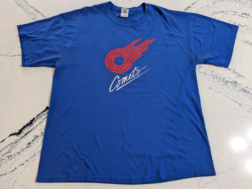Vintage 90's Y2K Kansas City Comets Graphic T Shirt L/XL MISL Indoor Soccer