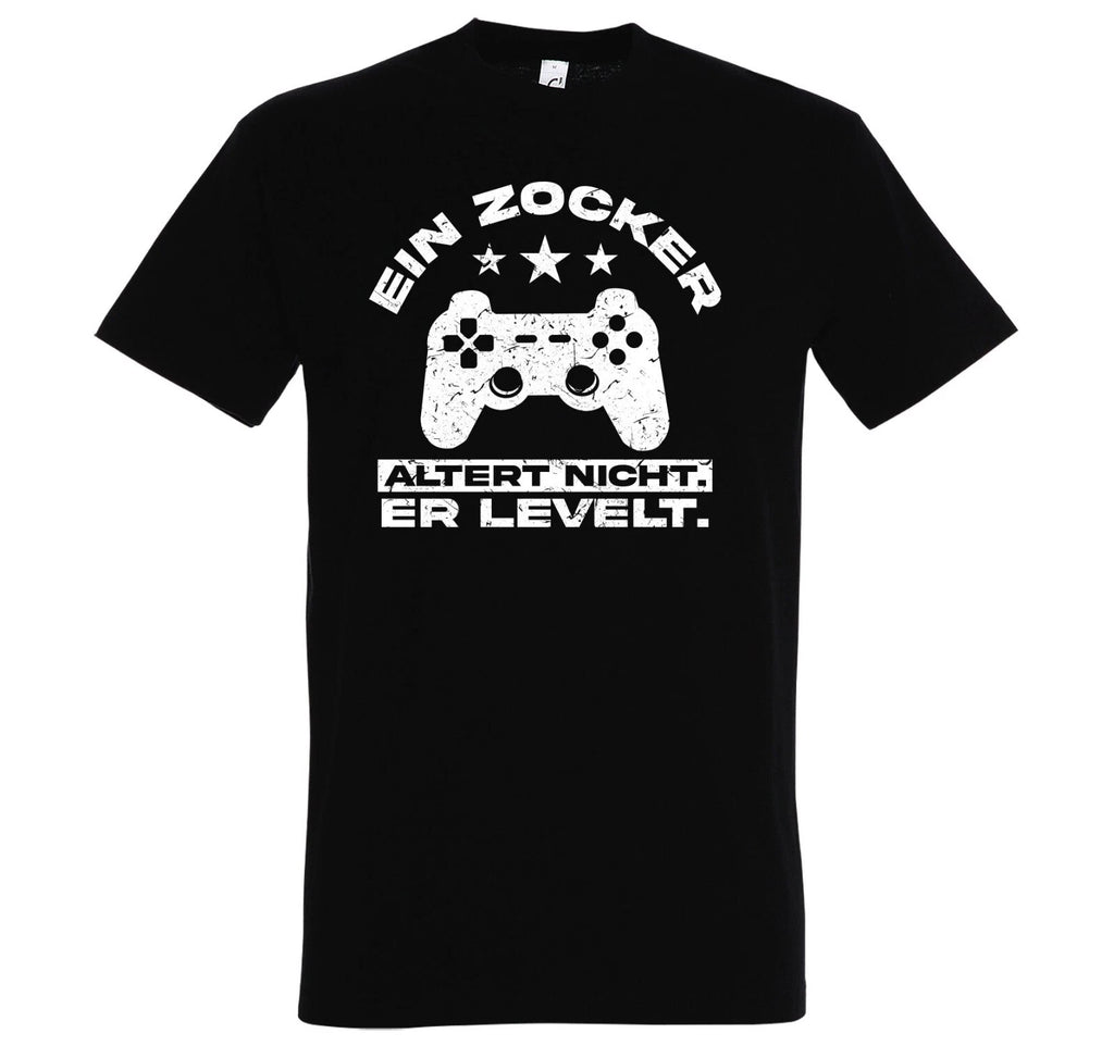 Youth Designz Men's T-Shirt Gamer Doesn't Age - He Levels Headset Gamer Gaming