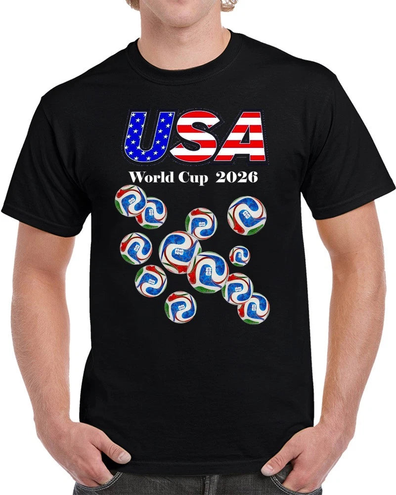 World Cup 2026 USA Soccer Balls futbal  gift T Shirt
