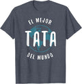 El Mejor Tata Del Mundo T Shirt Father's Day Love Proud Papa T-Shirt New