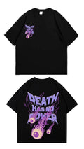 Death Has No Power Gothic Flame Graphic Dark Aesthetic T-shirt