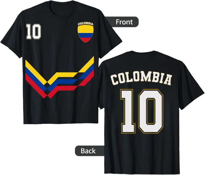 Colombia Soccer Tee, Colombia Number 10 Soccer Colombian Soccer 2026 Shirt