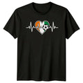 Soccer Heartbeat Ireland T-Shirt Ireland Football Gift For Him And Her