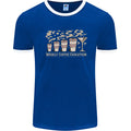 Weekly Coffee To Alcohol Evolution Wine Mens Ringer T-Shirt