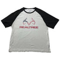 Realtree T-Shirt Men’s XL White Logo American Flag Hunting Outdoors Fishing Dad