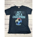 Fruit of the Loom Soccer Practice Like A Champion Graphic Tee Black Small