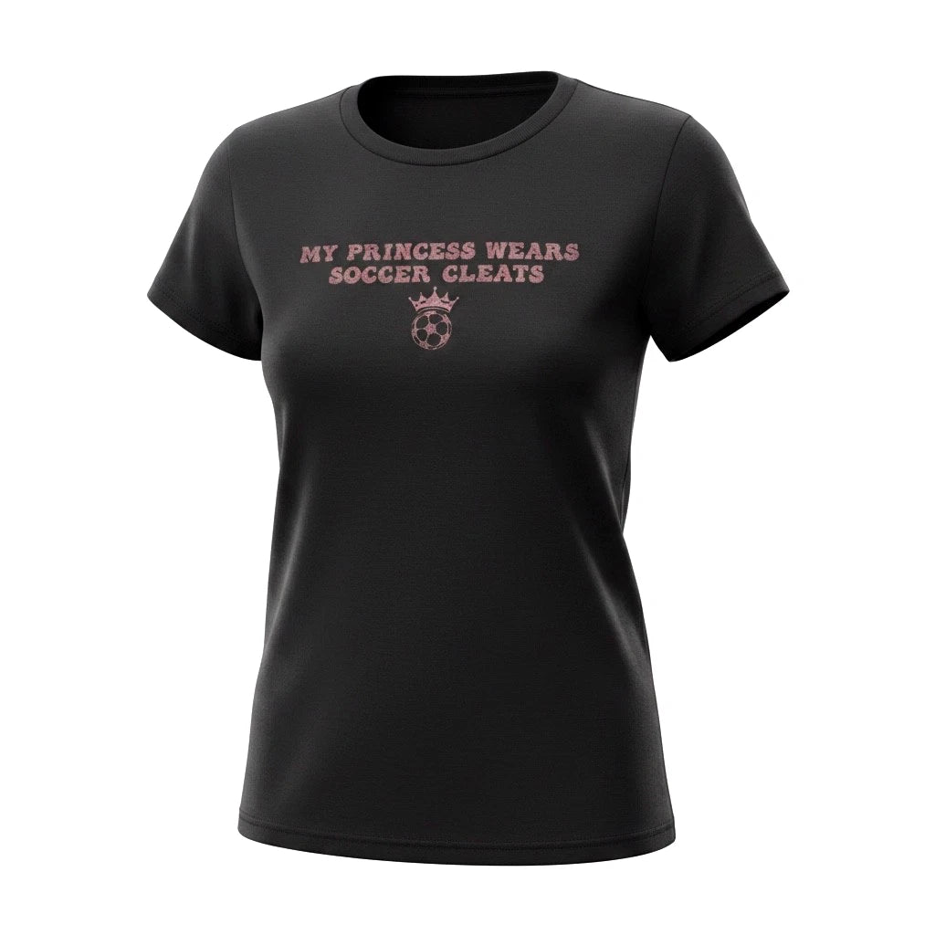 My Princess Wears Soccer Cleats Graphic Tee Soccer Mom or Dad Gift Girls Youth