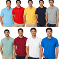 Men's Polo Shirt Short Sleeve T Shirt with Chest Pocket for Men S to 6XL