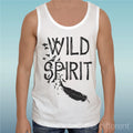 Canotta T-Shirt " Wild Spirit Feather " Tank Top Gift Idea Road To Happiness