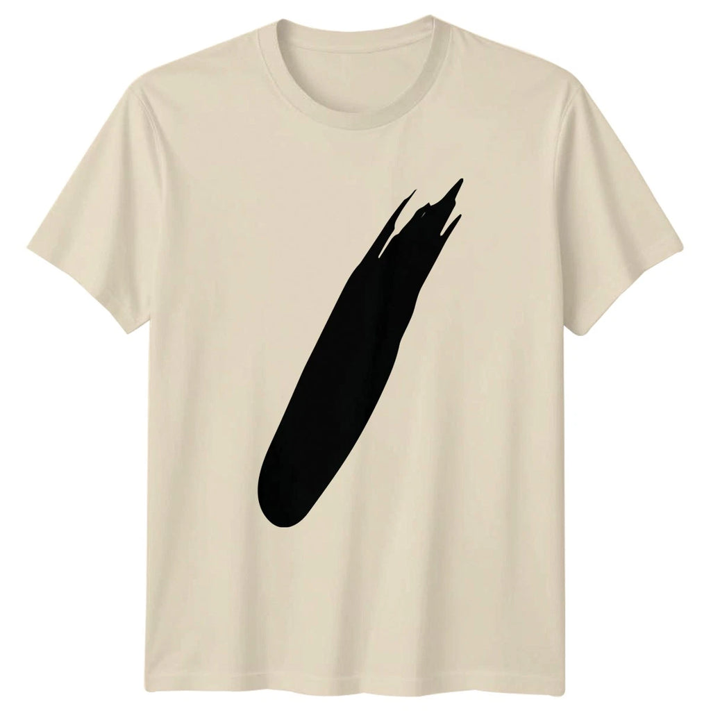 Black Grunge Brush Stroke Aesthetic T-Shirt Brushstroke Abstract Design