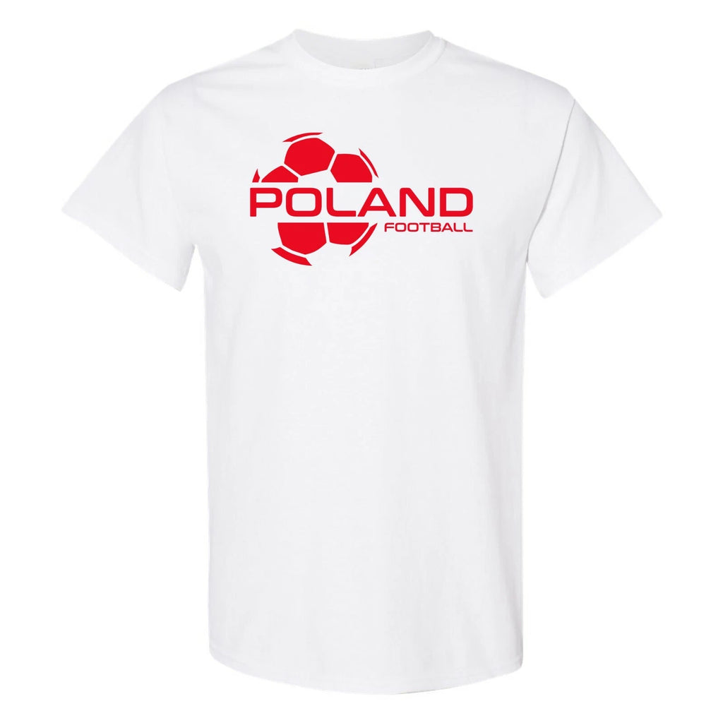 Poland Football Strike - Soccer Sports Short Sleeve T-Shirt - White